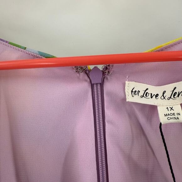 For Love and Lemons Cassia Dress Size 1X NWT Yellow Floral Ruched Midi Cocktail - Picture 8 of 16